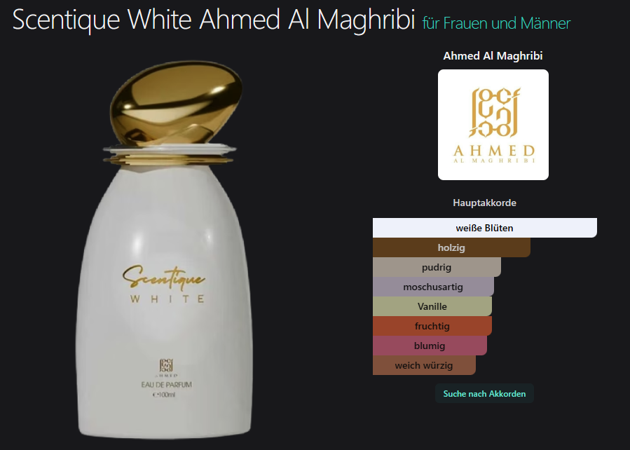Scentique White Ahmed Al Maghribi 100ML