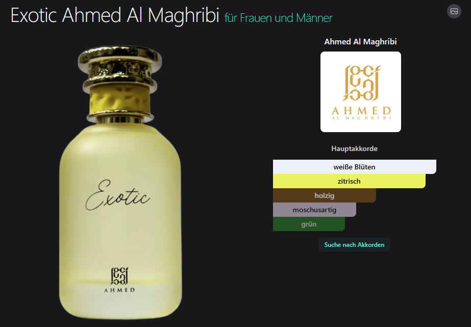 Exotic Ahmed Al Maghribi 100ML