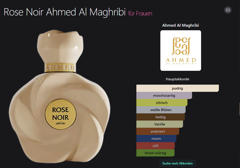 Rose Noir Ahmed Al Maghribi 75ML