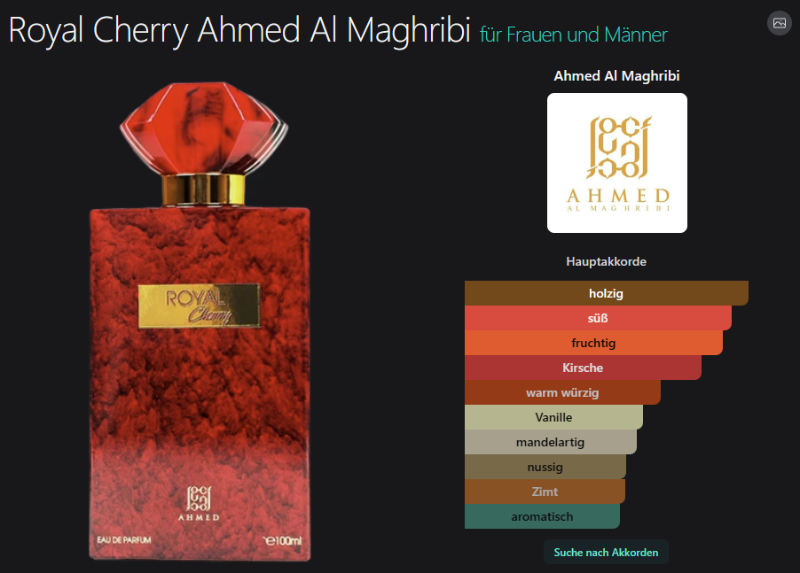 Royal Cherry Ahmed Al Maghribi 100ML