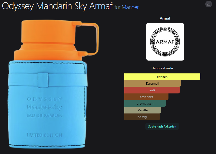 Odyssey Mandarin Sky Armaf 100ML