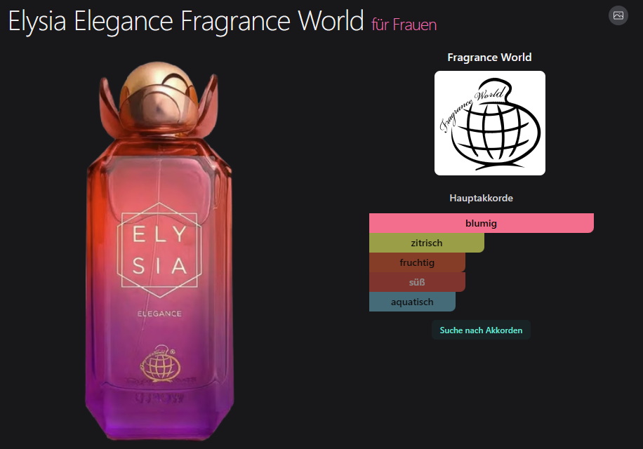 Elysia Elegance Fragrance World 100ML