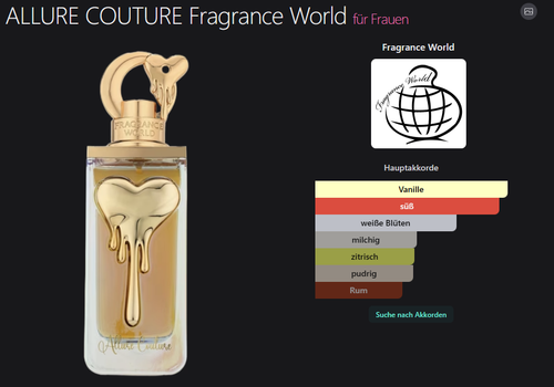 ALLURE COUTURE Fragrance World 100ML