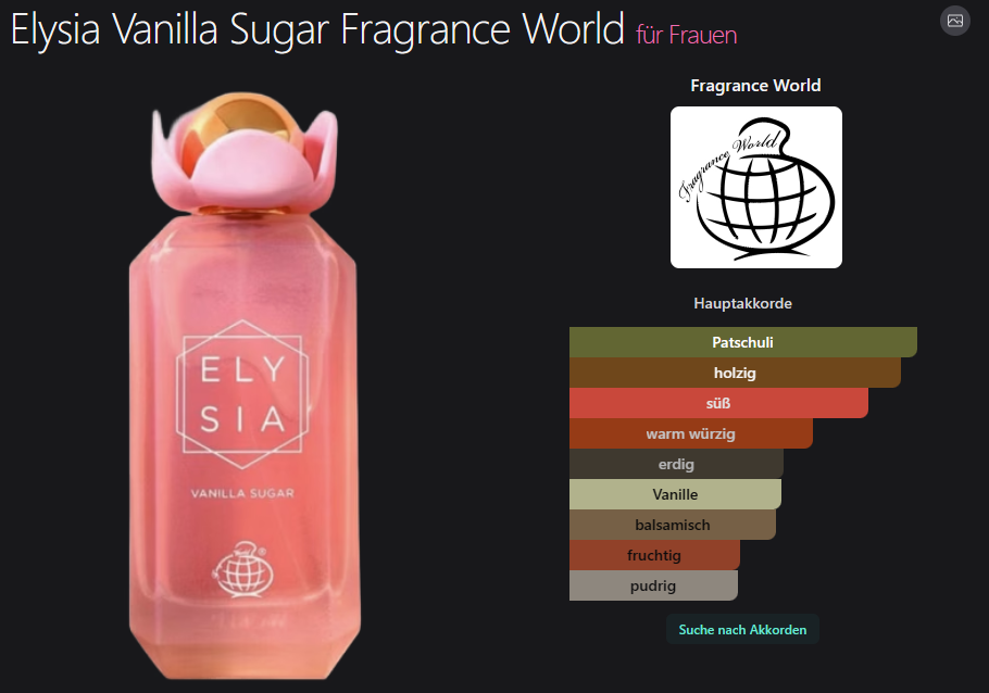 Elysia Vanilla Sugar Fragrance World 100ML