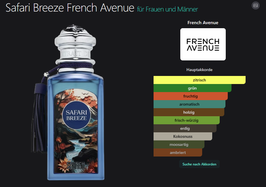 Safari Breeze French Avenue 100ML