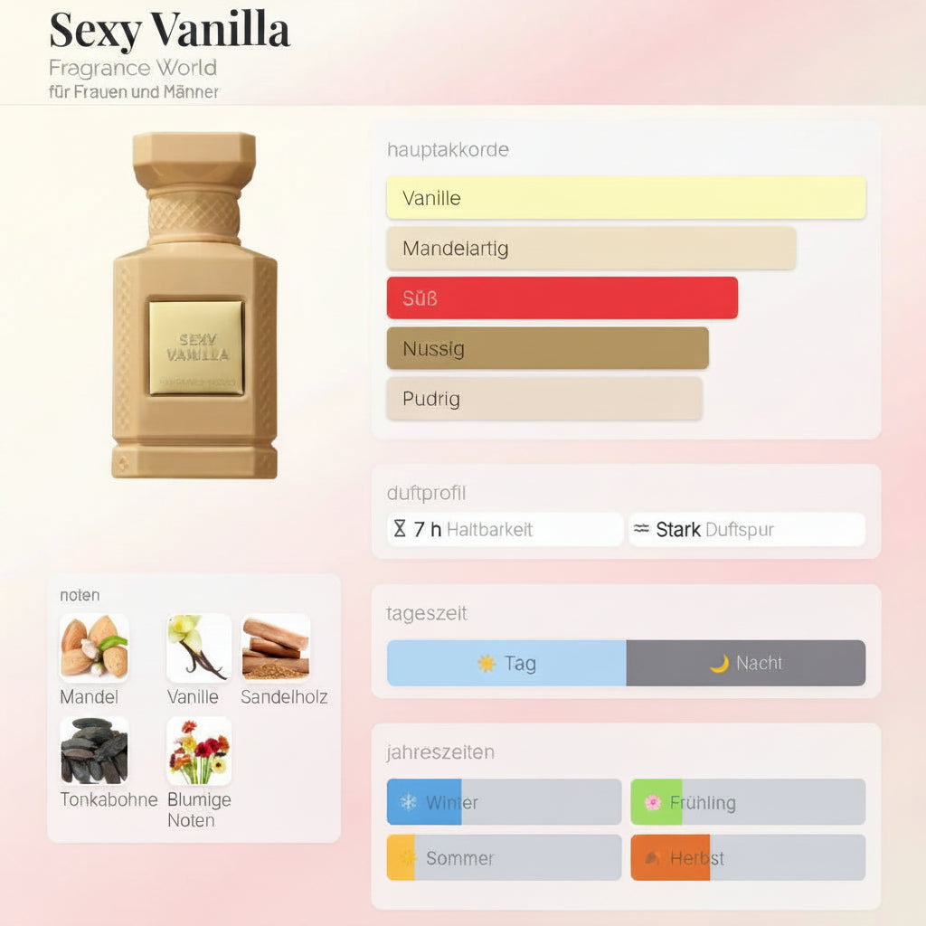 Sexy Vanilla Fragrance World 80ML