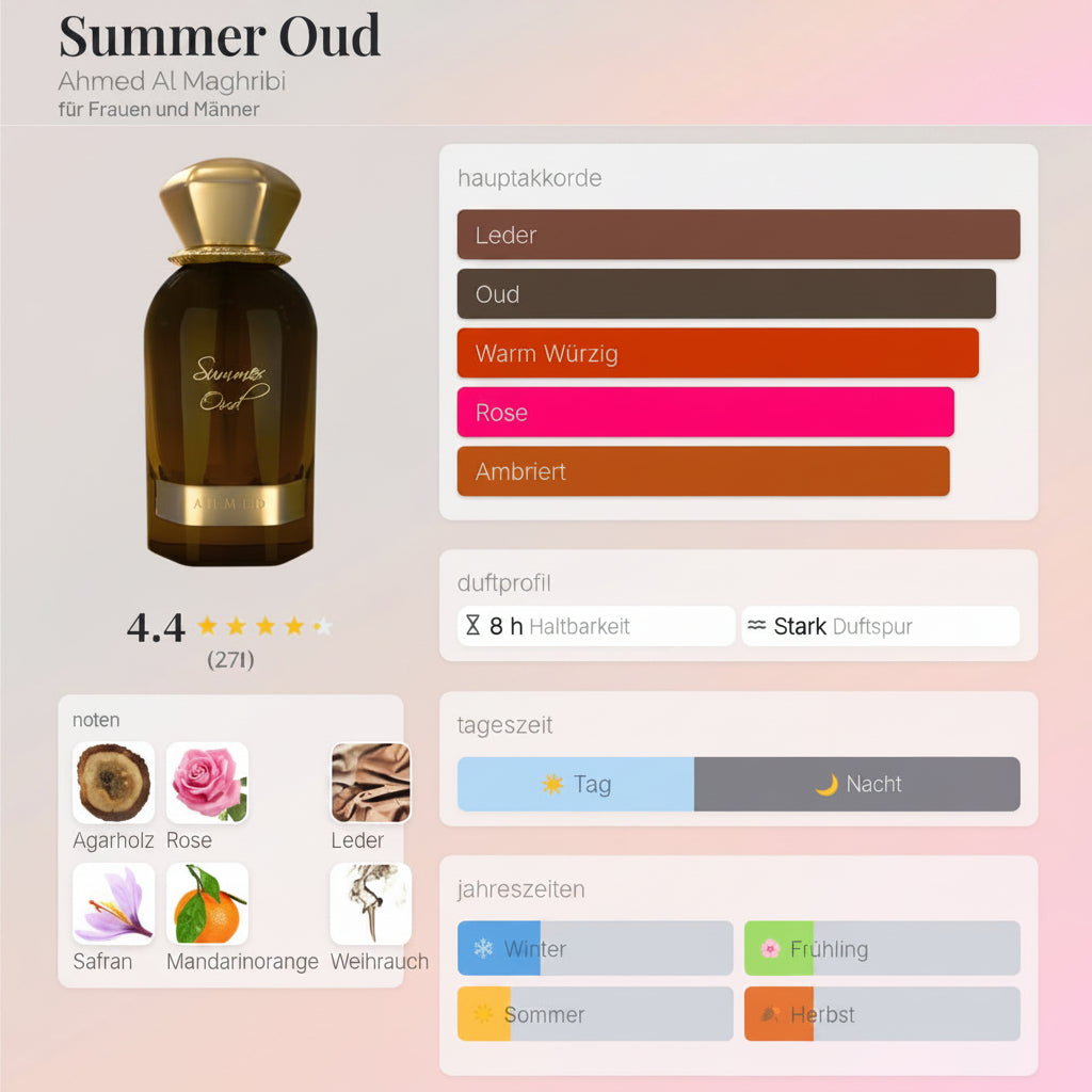 Summer Oud Ahmed Al Maghribi 50ML